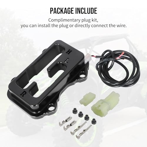 Shifter Gate for Kawasaki KRX 1000/KRX 1000 4, Black Anodized Shift Gate Green