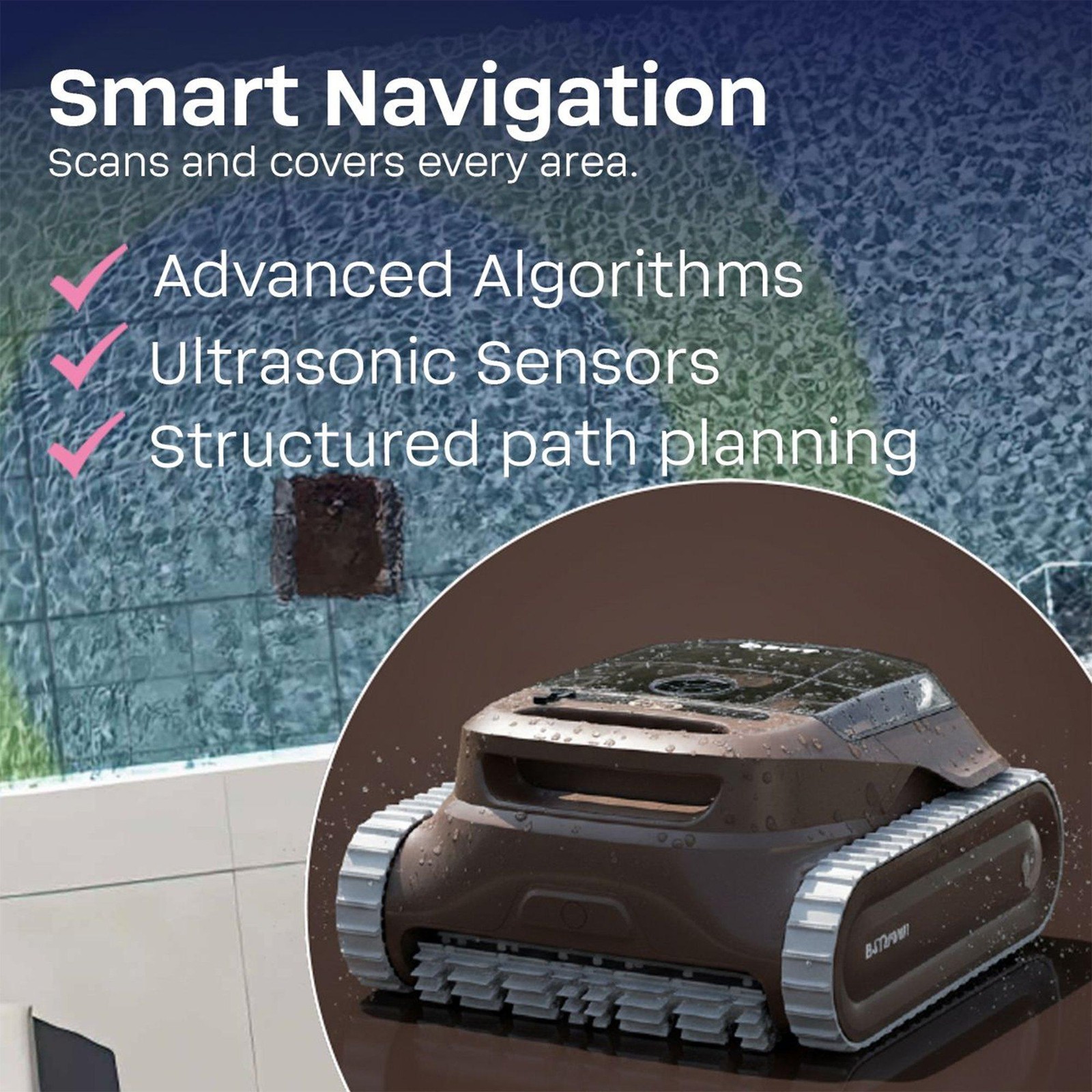 BWT BatBrown Cordless Robotic Pool Cleaner 10-0102480