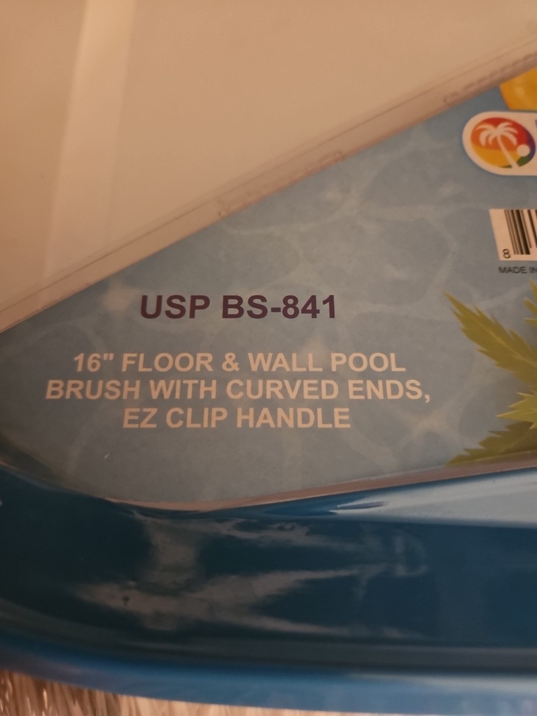 Professional 16&Prime; Swimming Pool Cleaning Brush with EZ Clip Handle US Pool Supply