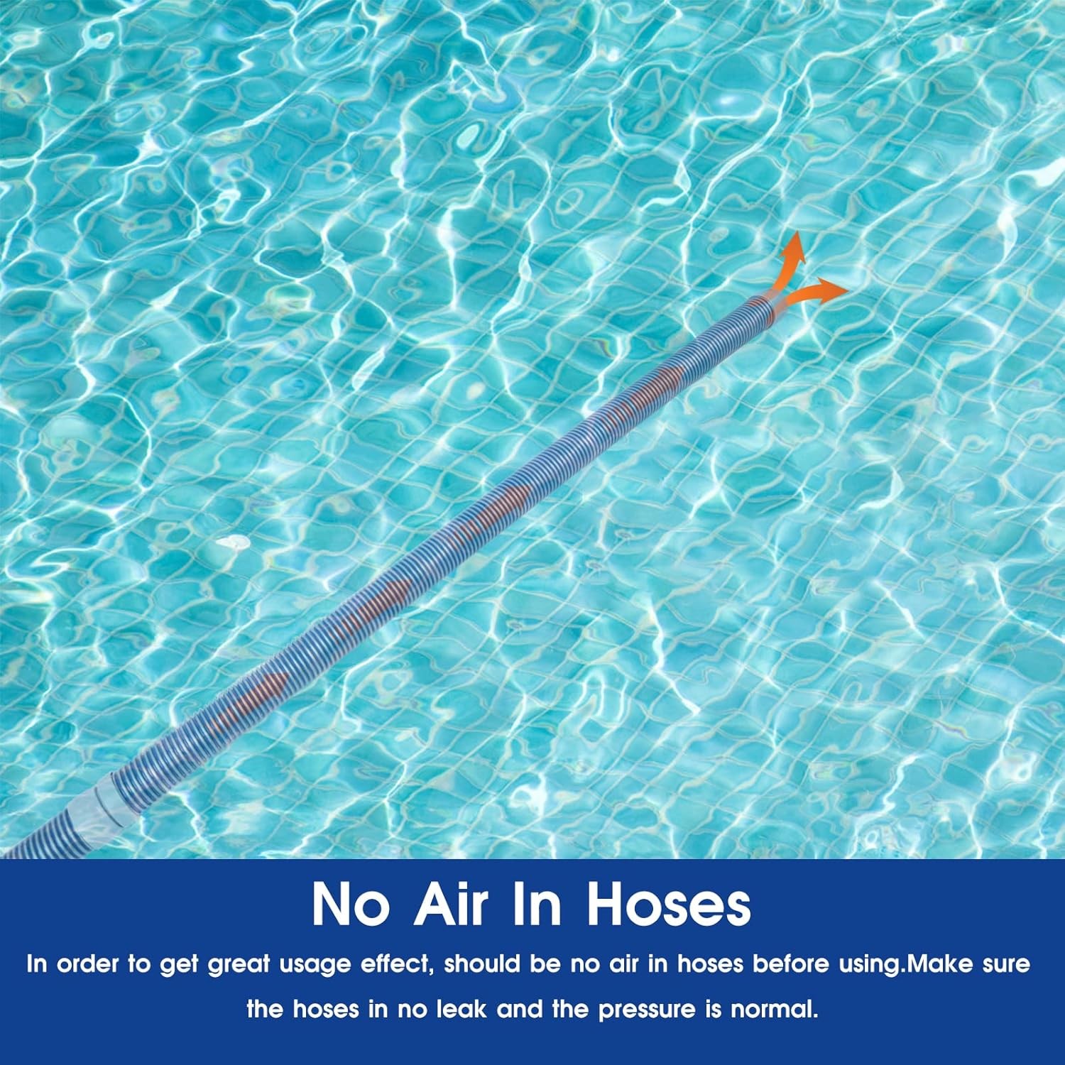 1.5”x26ft Universal Pool Vacuum Hose Replacement 8 Piece Sectional Set Extension