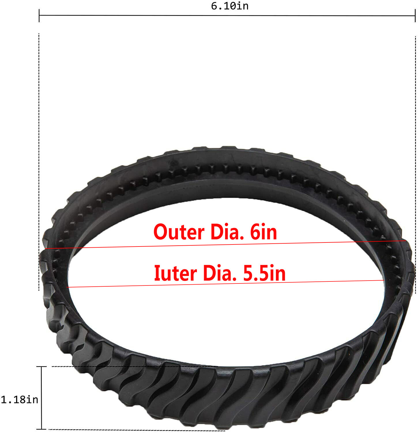 4 Pack MX8 MX6 Pool Cleaner Tire Track R0526100 For Zodiac MX8 Elite, MX6 Elite