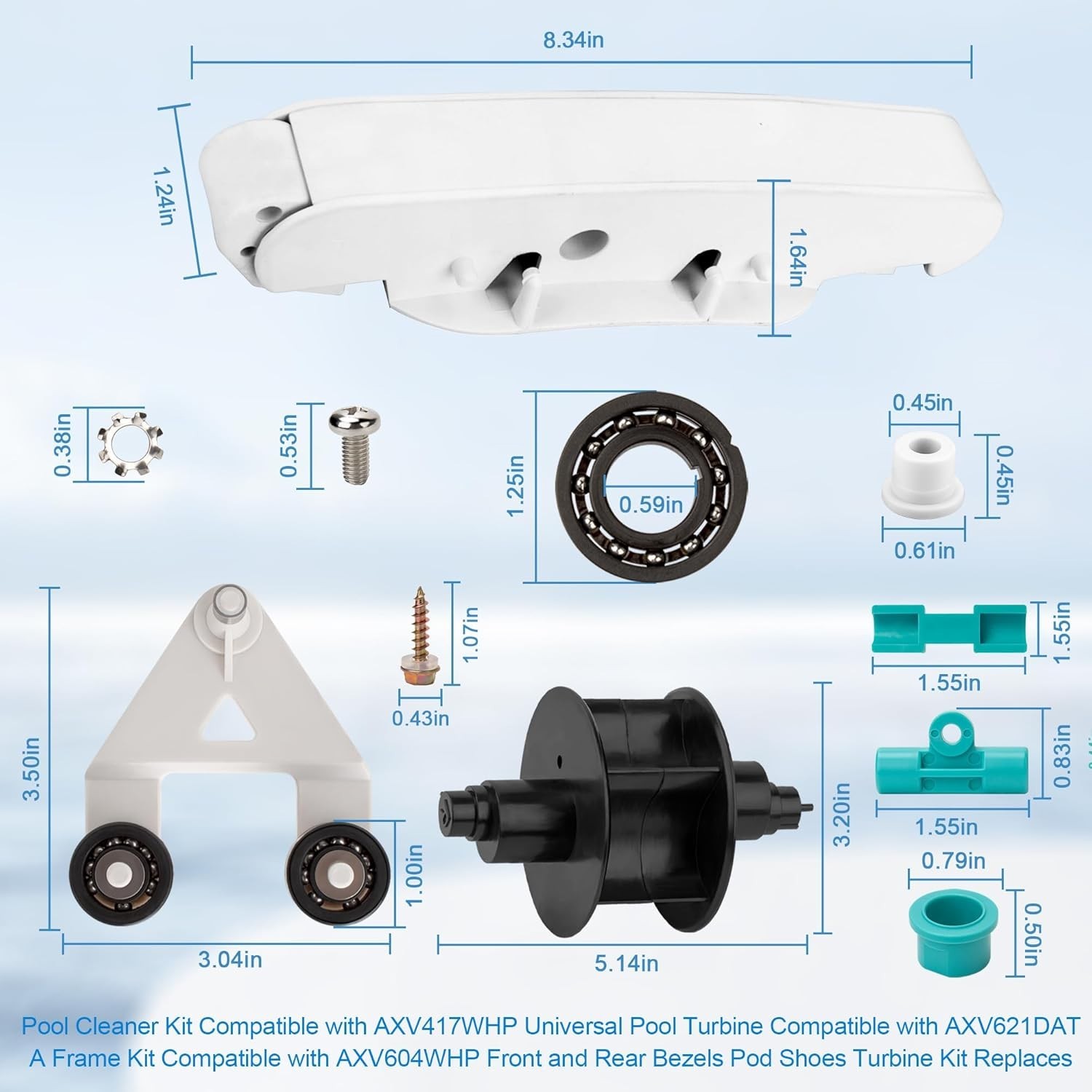 Hayward Pool Vac XL/Navigator Pro A-Frame and Pod Tune-Up Kit Replacement