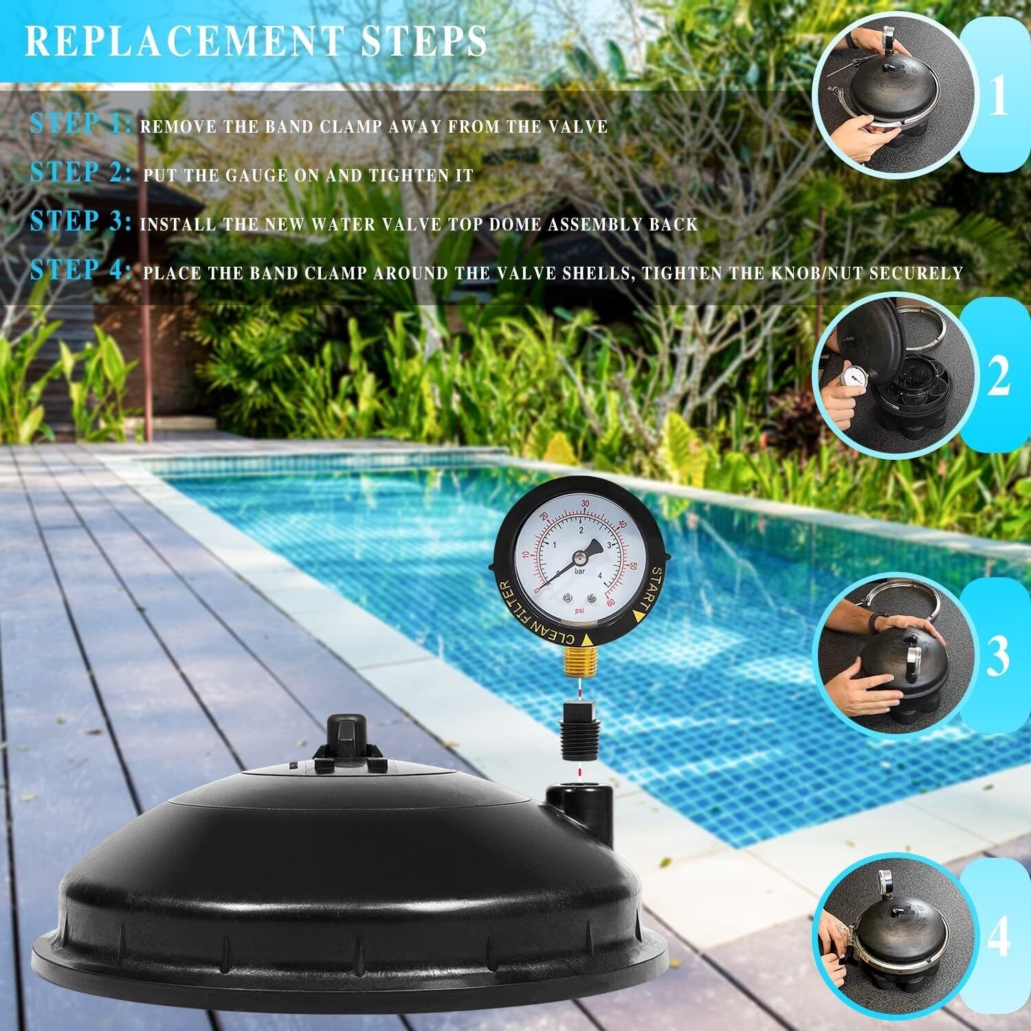 005-302-4300-03 Replace for Paramount Water Valve Top Dome Complete Assembly