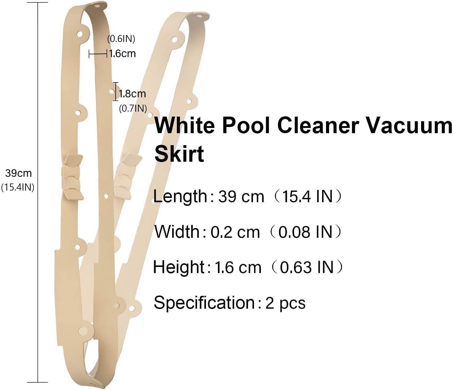 Pool Cleaner Vacuum Skirt Replacement Kreepy Krauly Great White 2 Pack New