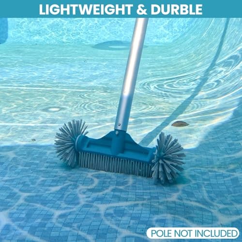 Plastic Pool Brushes 12.5&Prime; with Round Ends – 12&Prime;
