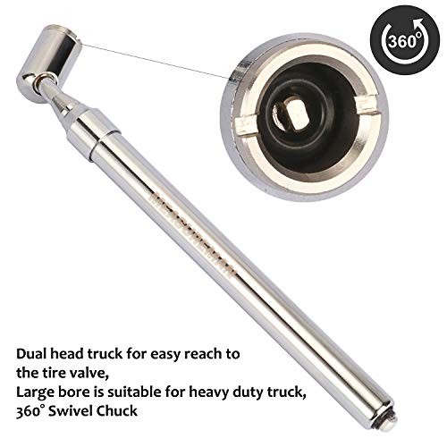 Heavy Duty Large Bore Dual Head Large Bore 360° Swivel Chuck Dual Head 1 Pack
