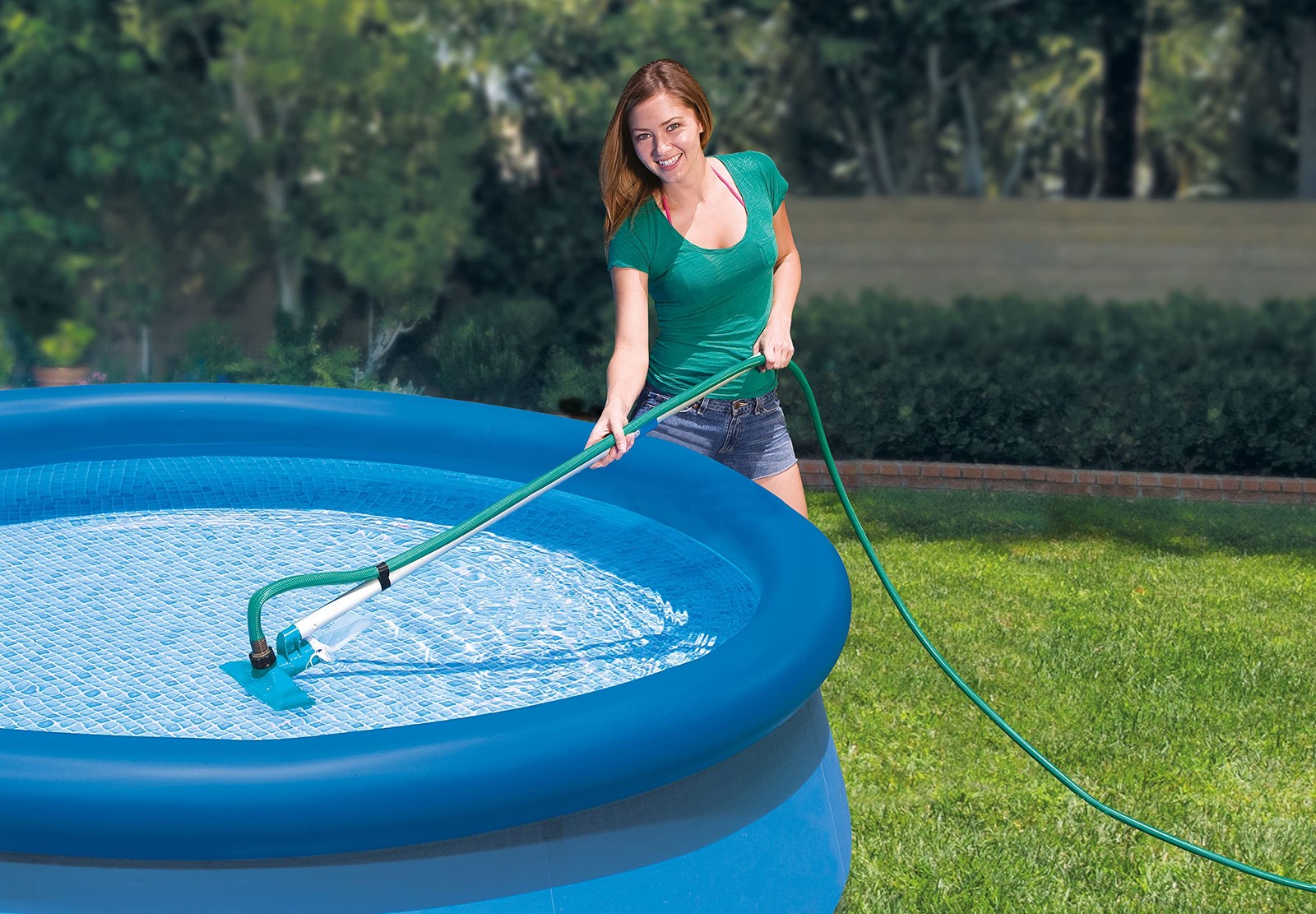 Intex 28002E Cleaning Maintenance Swimming Pool Kit with 1 Pack, Silver/Blue