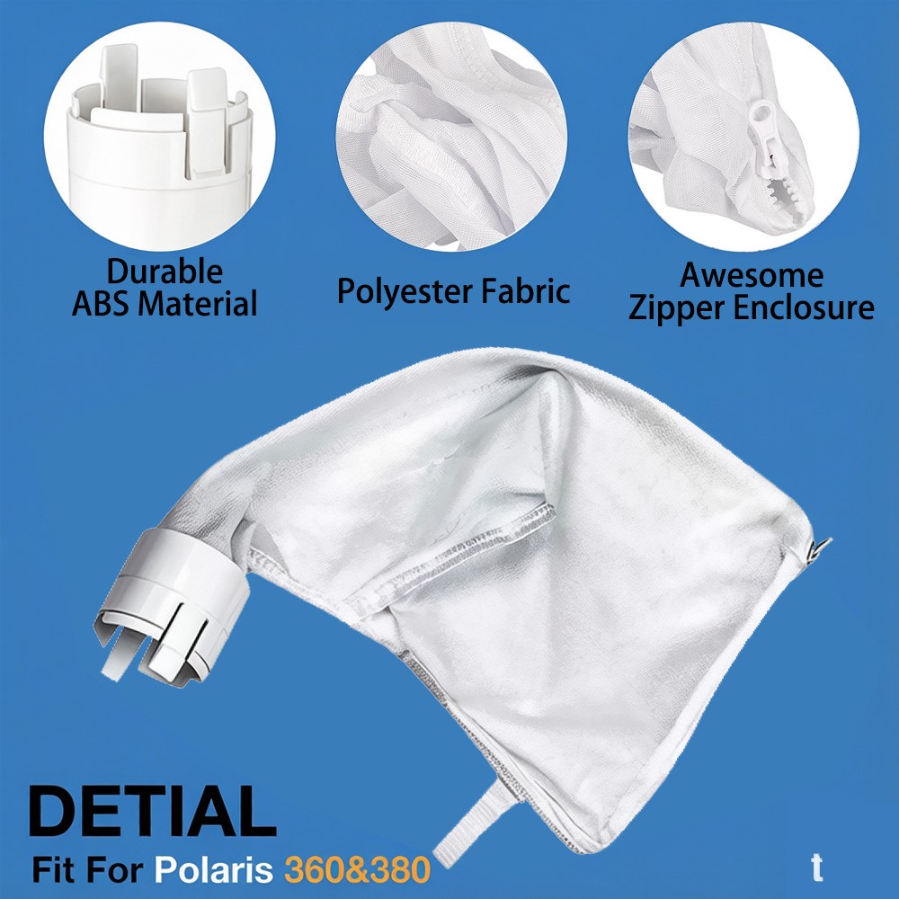 4 Pack Pool Cleaner Filter Bags Replacement for Polaris 360 380 All Purpose