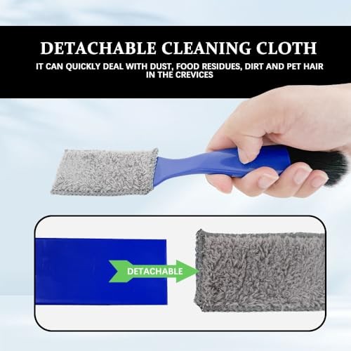 Universal 2 in 1 Duster for Car Clean, Car Vent Cleaner, Double Head Blue