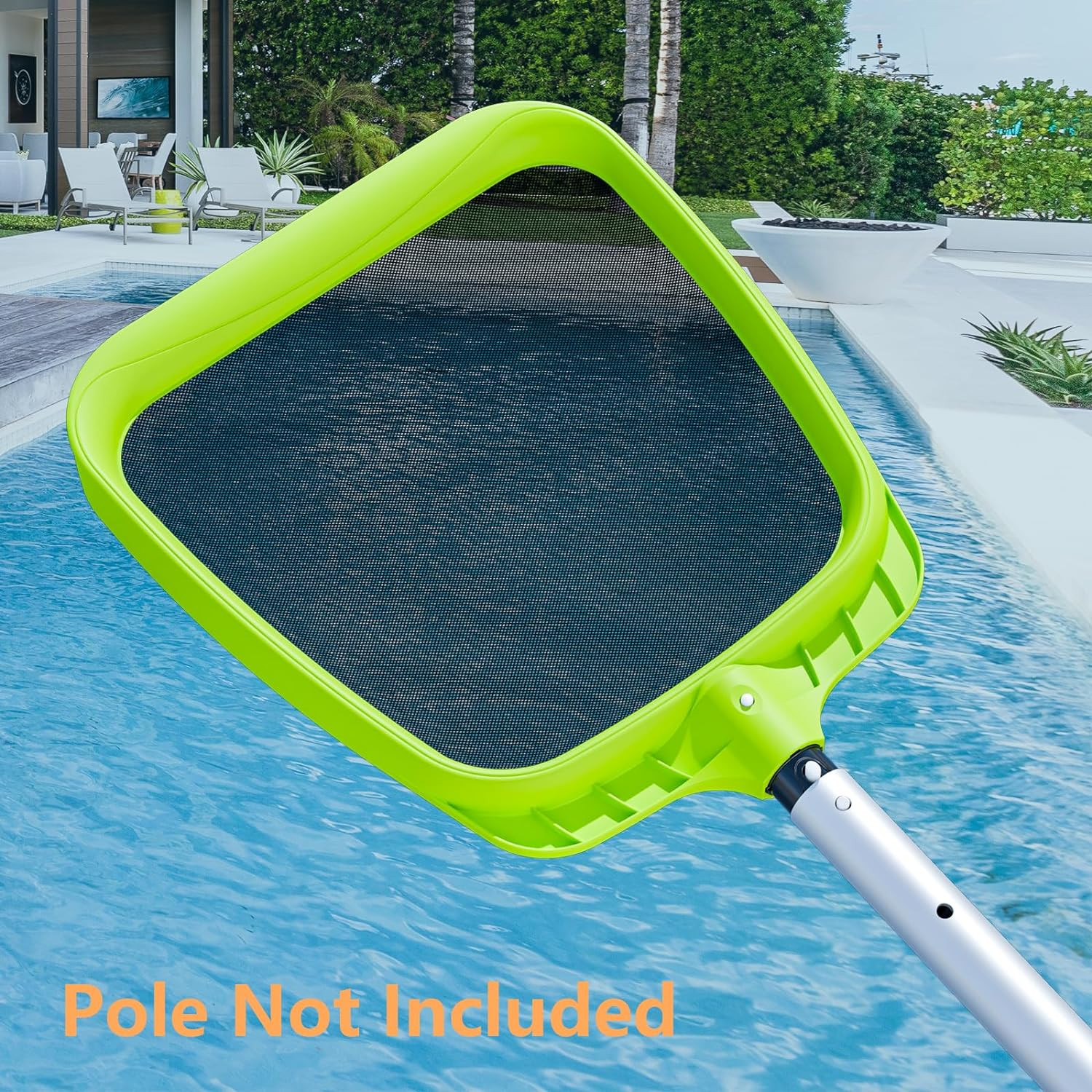 Pool Skimmer With Reinforced Frame And Nylon Mesh For Home Pools