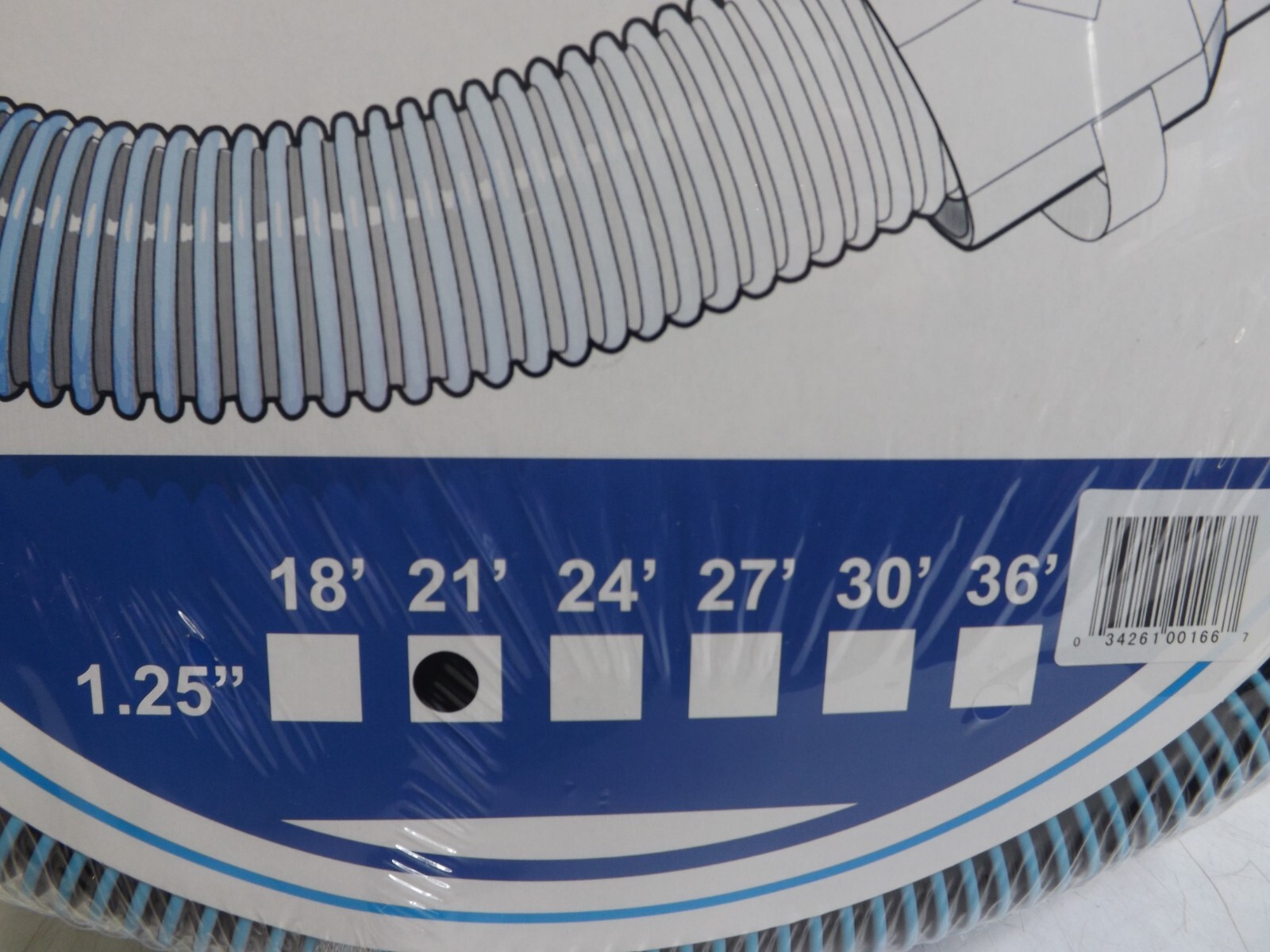 Robelle Spiral Vacuum Swimming Pool Cleaner Hose – 21&prime; x 1.25&Prime;