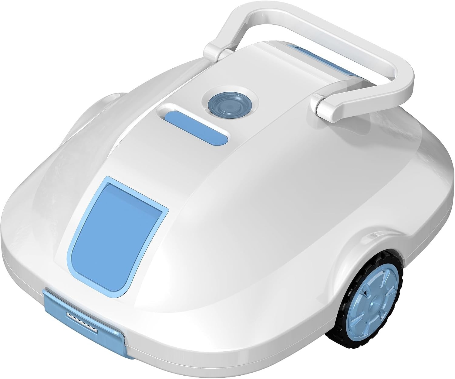 Advanced Automatic Pool Cleaning Robot for Above & Inground Pools, White Finish