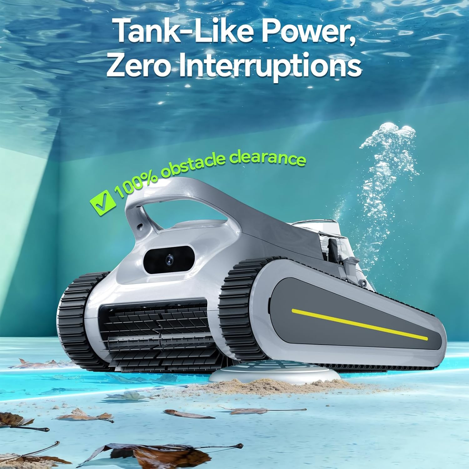 Pool Vacuum for Inground Pools & above Ground Pool, Cordless Robotic Pool Cleane