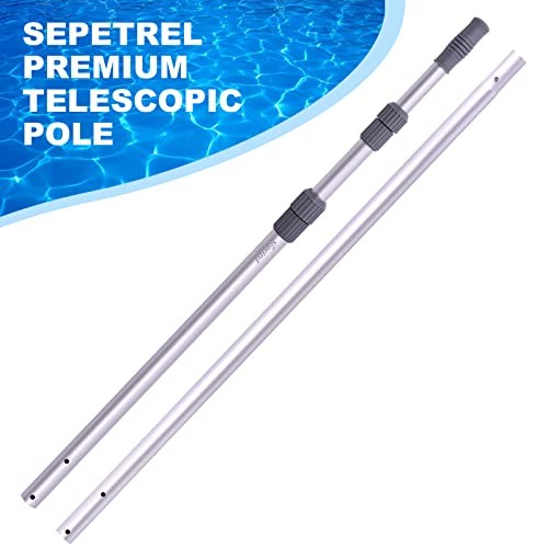Pool Pole – Professional 12 Foot Telescoping Swimming Pool Cleaning 12 Feet