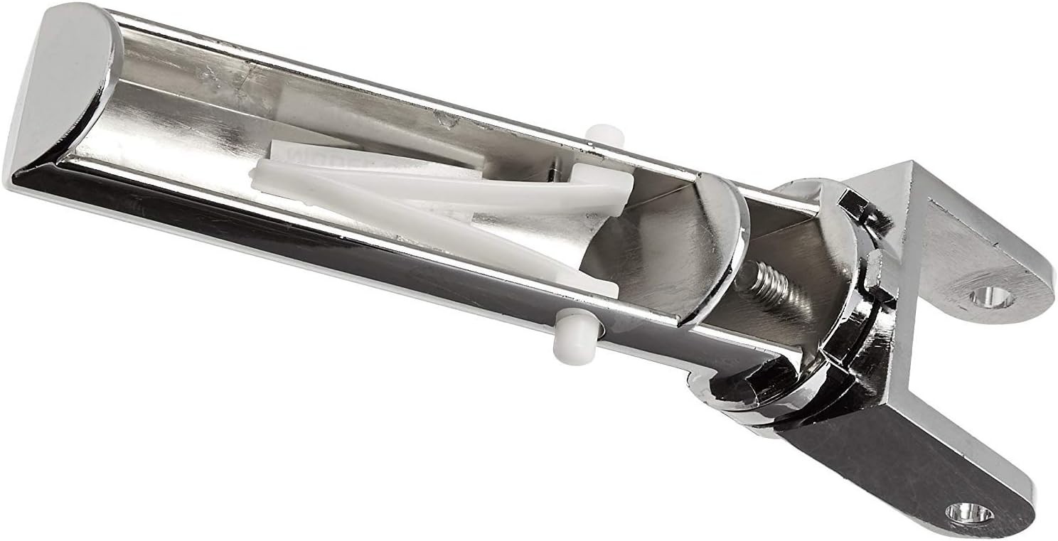 Chrome Pool Vacuum Swivel Handle – Fits Standard Heads, No Tools Needed
