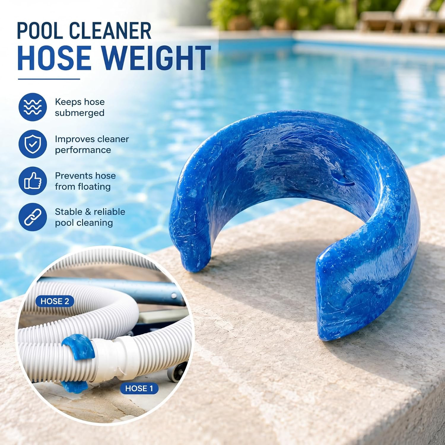 12 Pack Pool Cleaner Hose Weight Compatible with Zodiac W83247, X70105