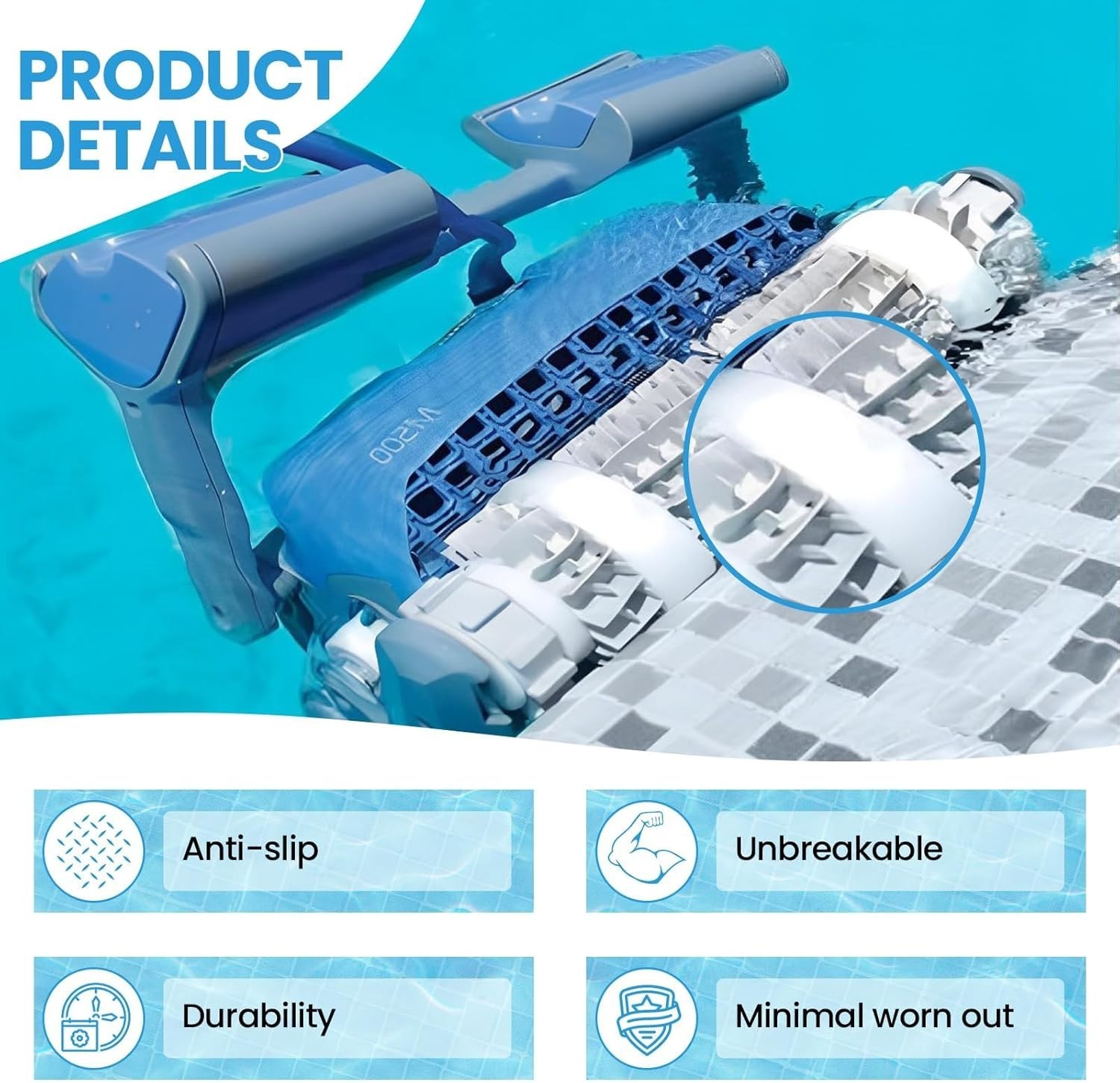 Essential Replacement 4PCS Foam Rings for Dolphin Cleaners – Superior Grip