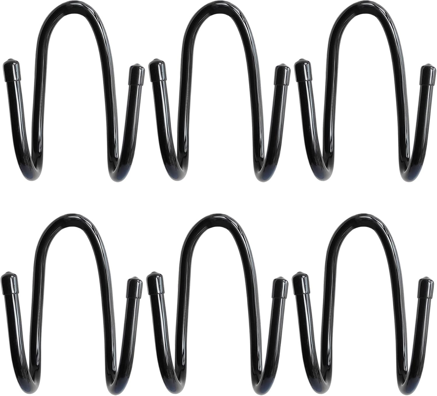 6PCS Chain Link Fence Hooks, Fence Hangers for Leaf Rakes, Pool Poles,Nets,Brush