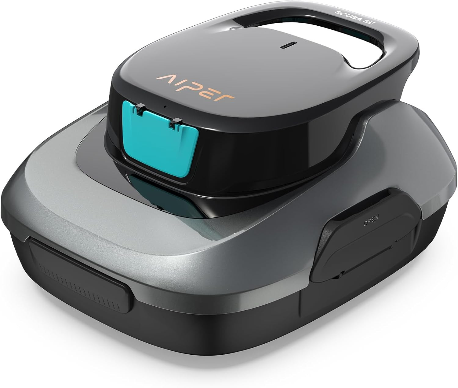 AIPER Cordless Pool Vacuum, 1200GPH Suction, 90-Min Runtime, Silver