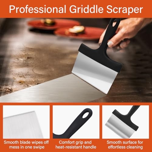 10 Pieces Griddle Cleaning Kit for Blackstone & More – Professional Flat Top