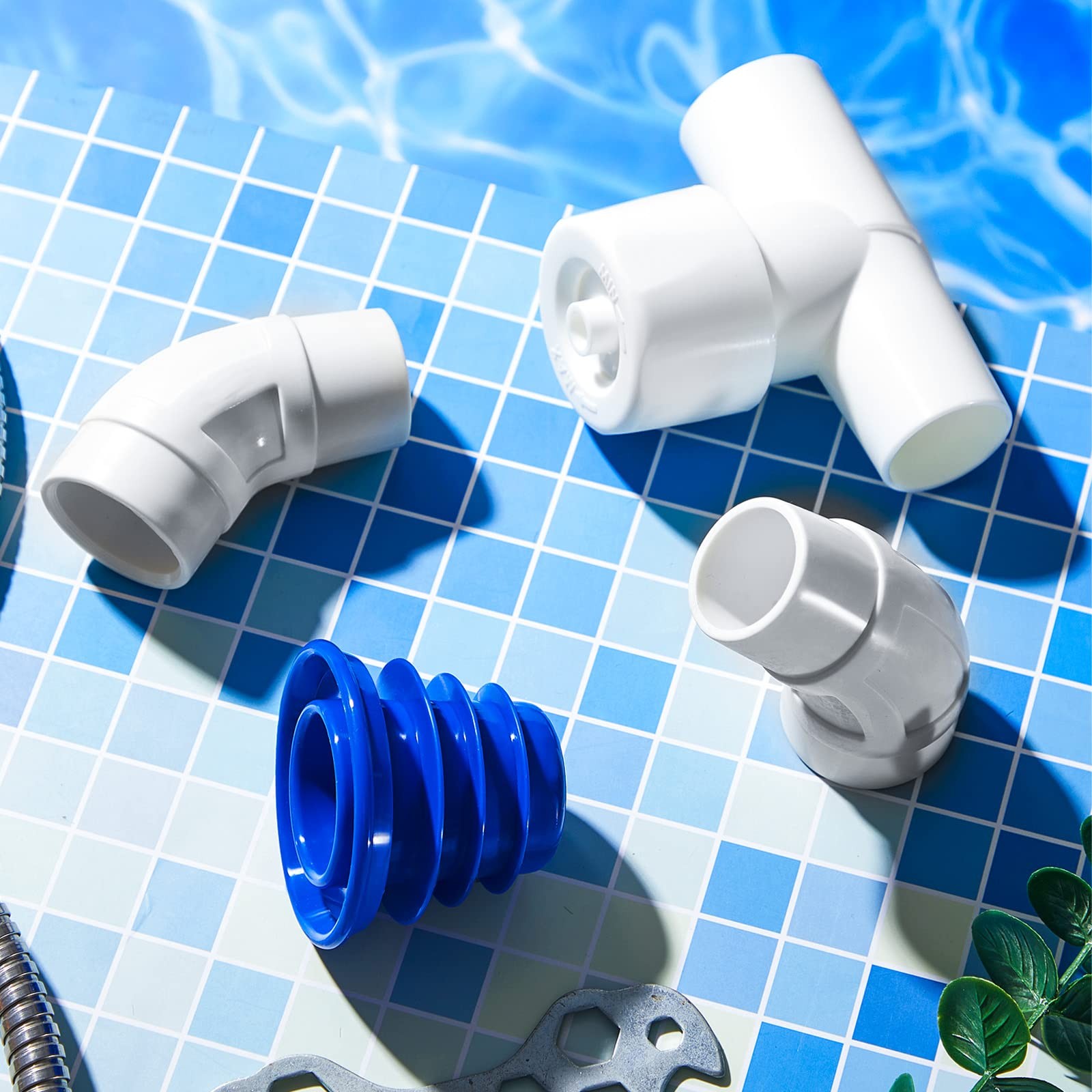 Weysat 4 Pcs Automatic Pool Cleaner Regulator Valve 45 Degree Elbow Replacement