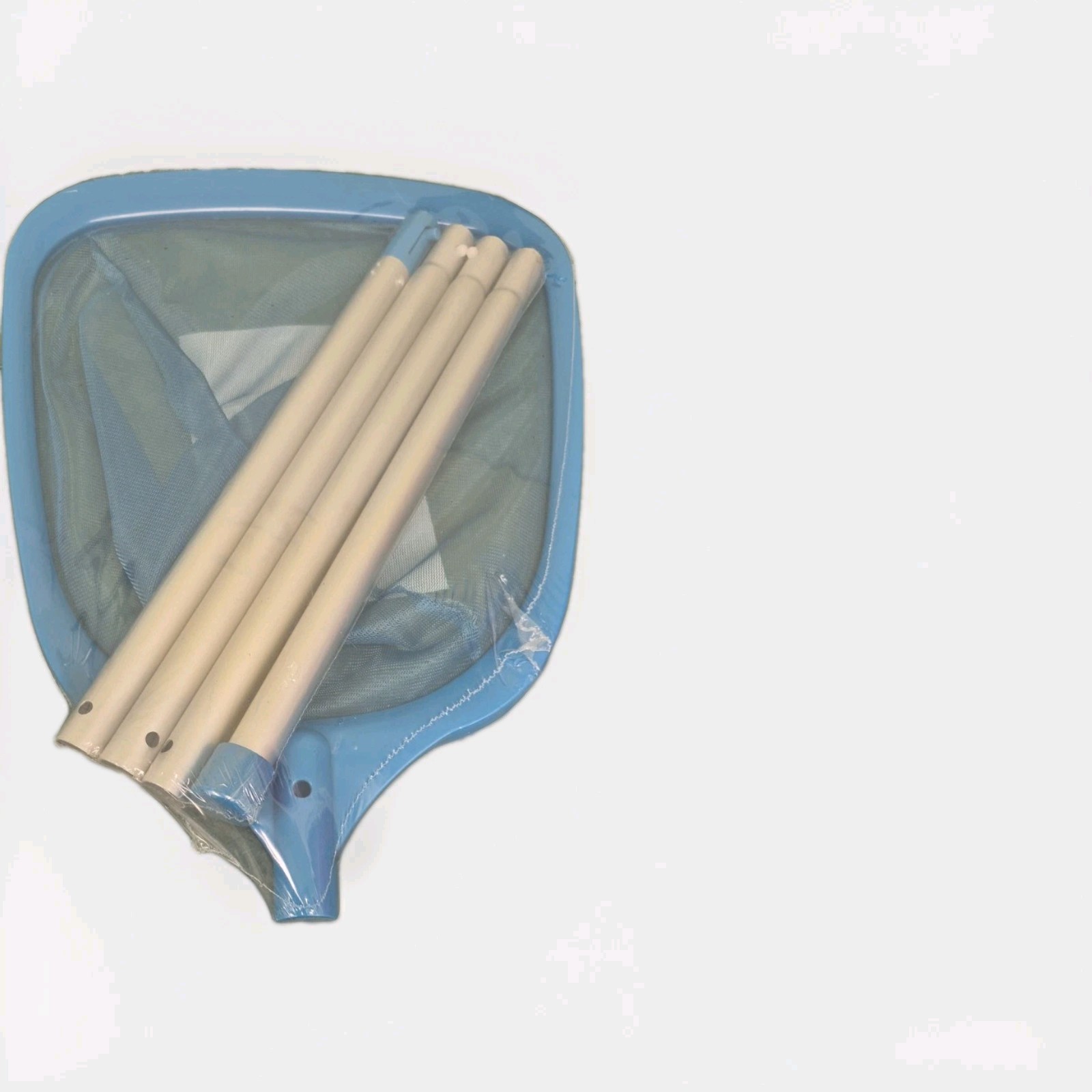 US Pool Supply Modern Blue Solid Nylon Mesh Leaf Skimmer Net 48&Prime; Aluminum Pole