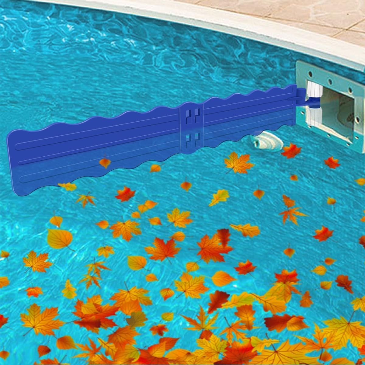 Pool Debris Catcher Skimmer Leaf Remover Accessories Kit – Blue