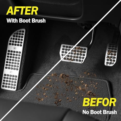 Truck Step Mounted Brush, Heavy Duty Boot Brush Cleaner, Universal Boot