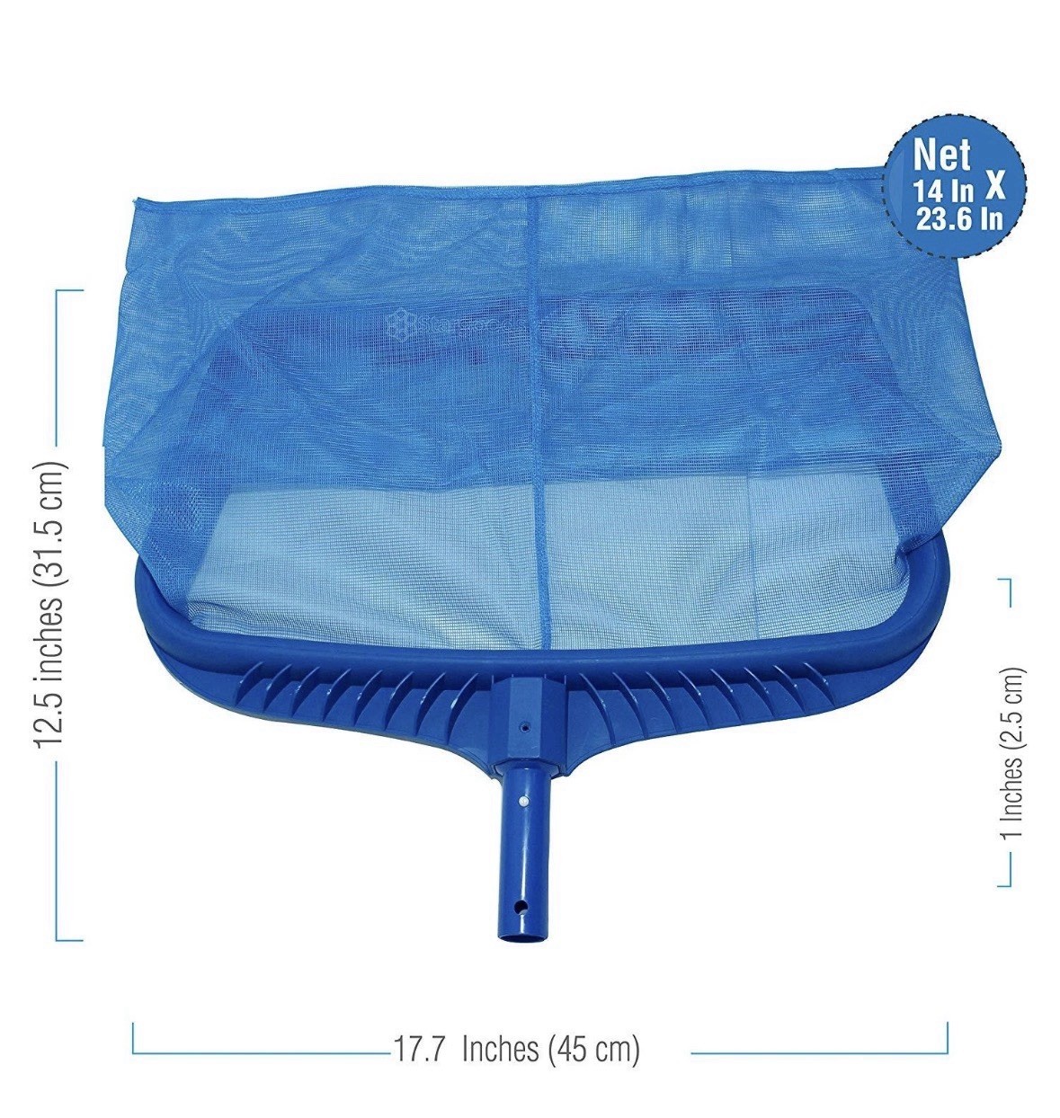 2 Pack-Pool Skimmer Net Heavy Duty Leaf Rake Fine Mesh Net Bag Catcher