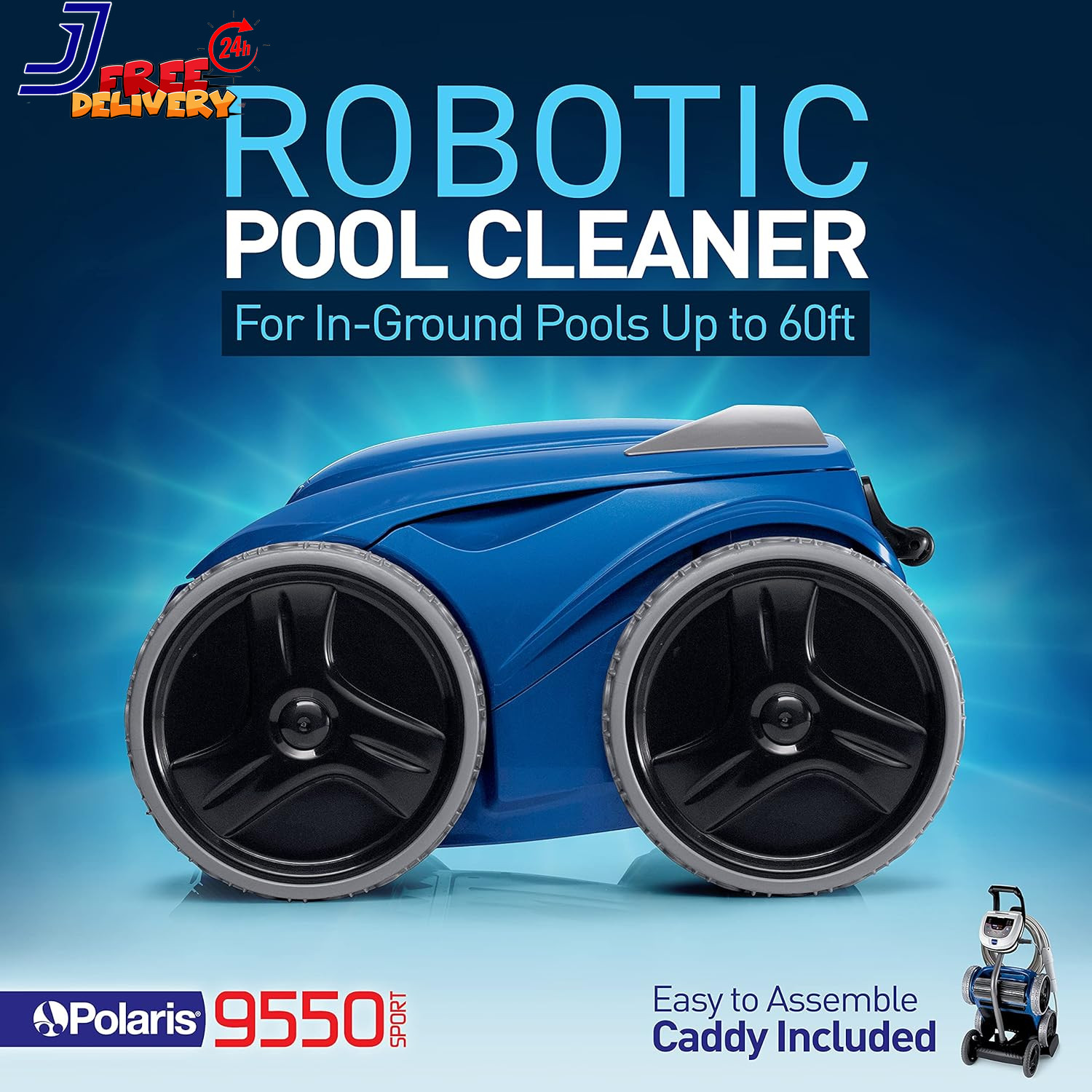 Polaris 9550 Sport Robotic Pool Cleaner Automatic Vacuum for Inground Pools