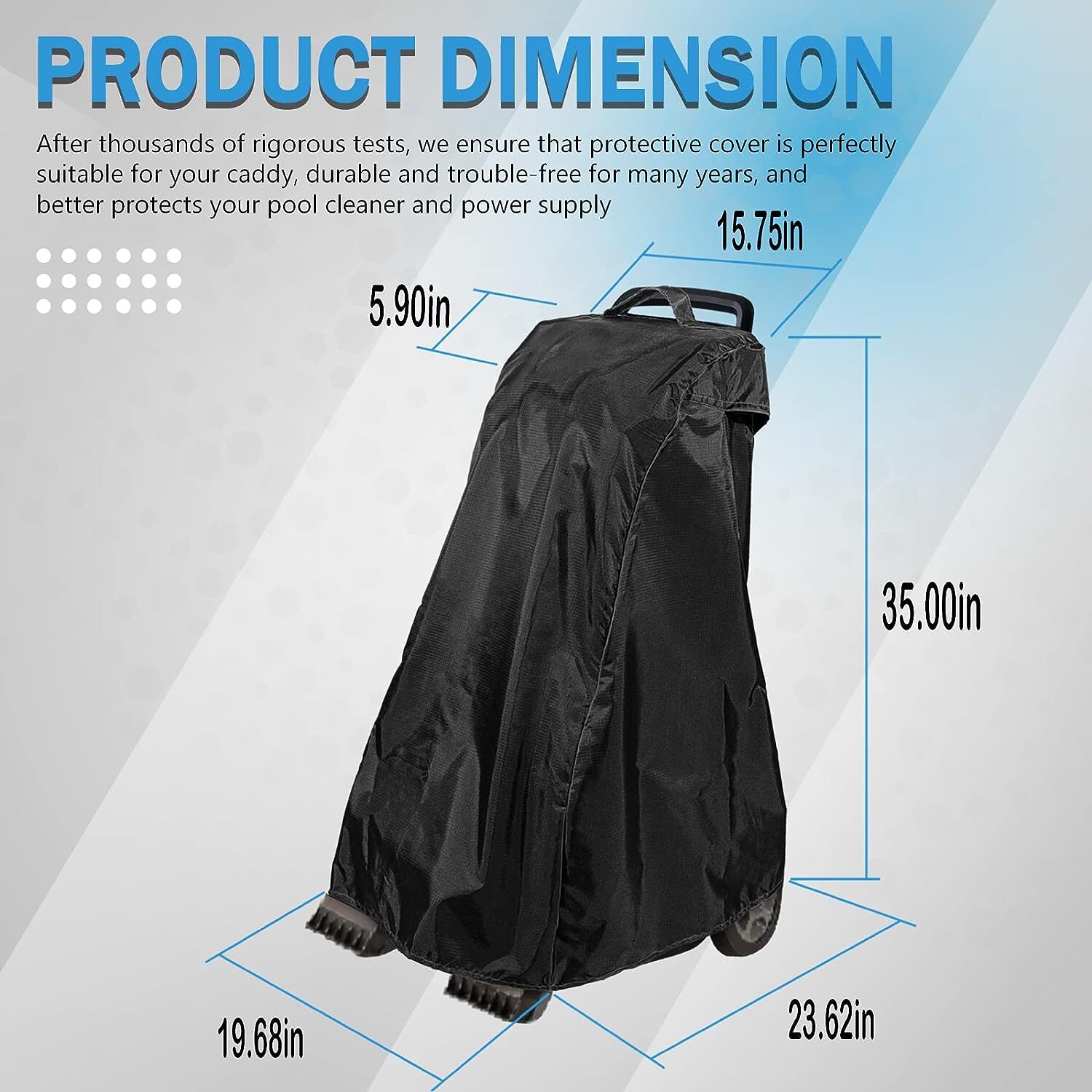 Swimming Pool Cleaner Premium Caddy Cover for Dolphin Caddy 9991795-R1