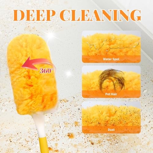 20 Count Duster Refill for Swiffer Duster with 1 20 Refills & 1 Handle (Orange)