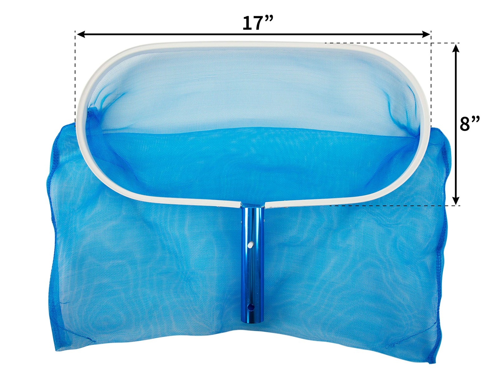 Heavy Duty Deep-Bag Leaf Rake Pool Skimmer with Ultra Fine Mesh | Remove Leav…