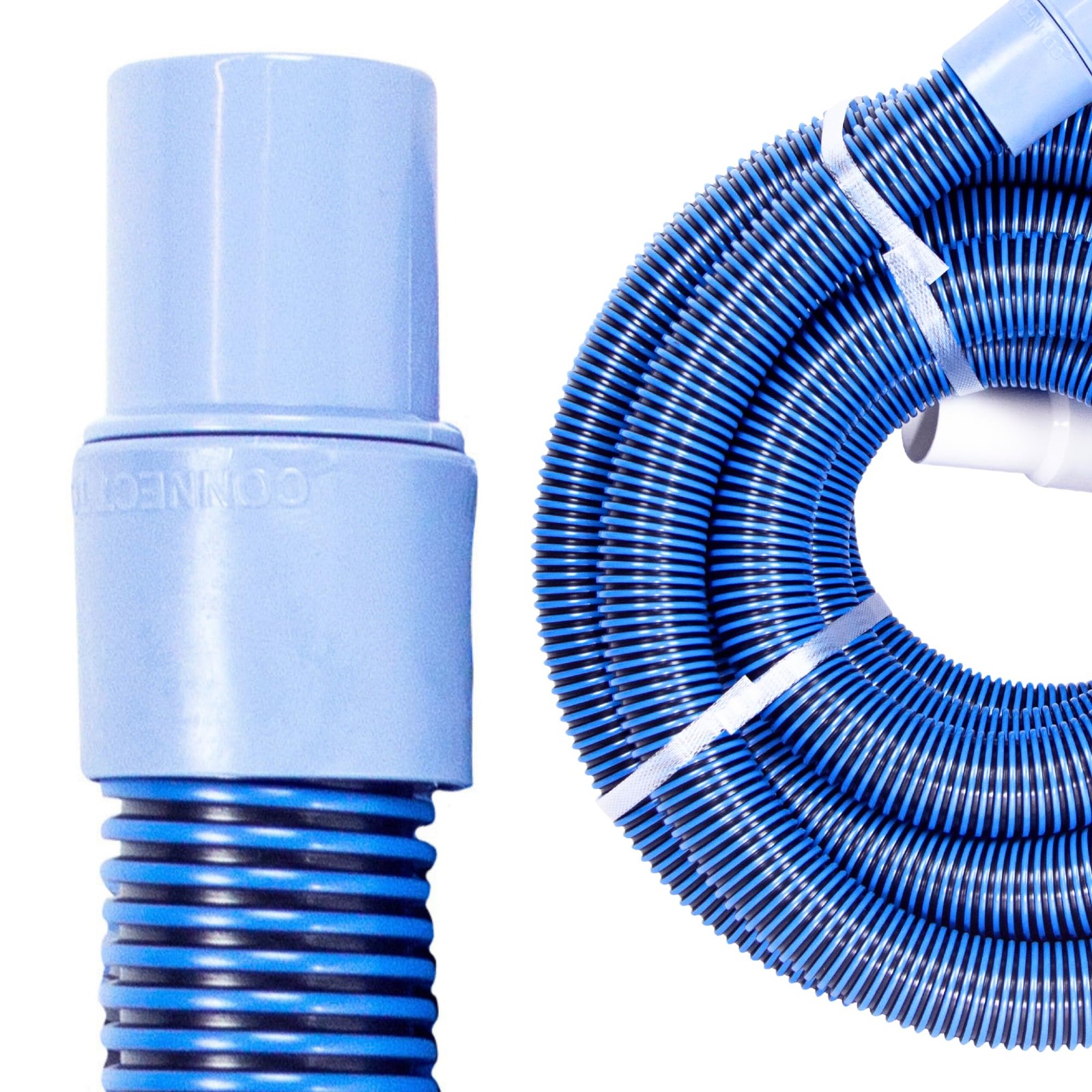 SWIMLINE HYDROTOOLS Pool Vacuum Hose 1.25&Prime;x25&prime; Kink-Free w/ Swivel Cuff