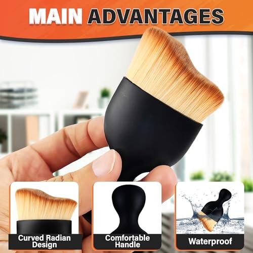 3Pcs Auto Detailing Brushes Set – 2.29&Prime; x 3.98&Prime; Car Cleaning Brush Interior