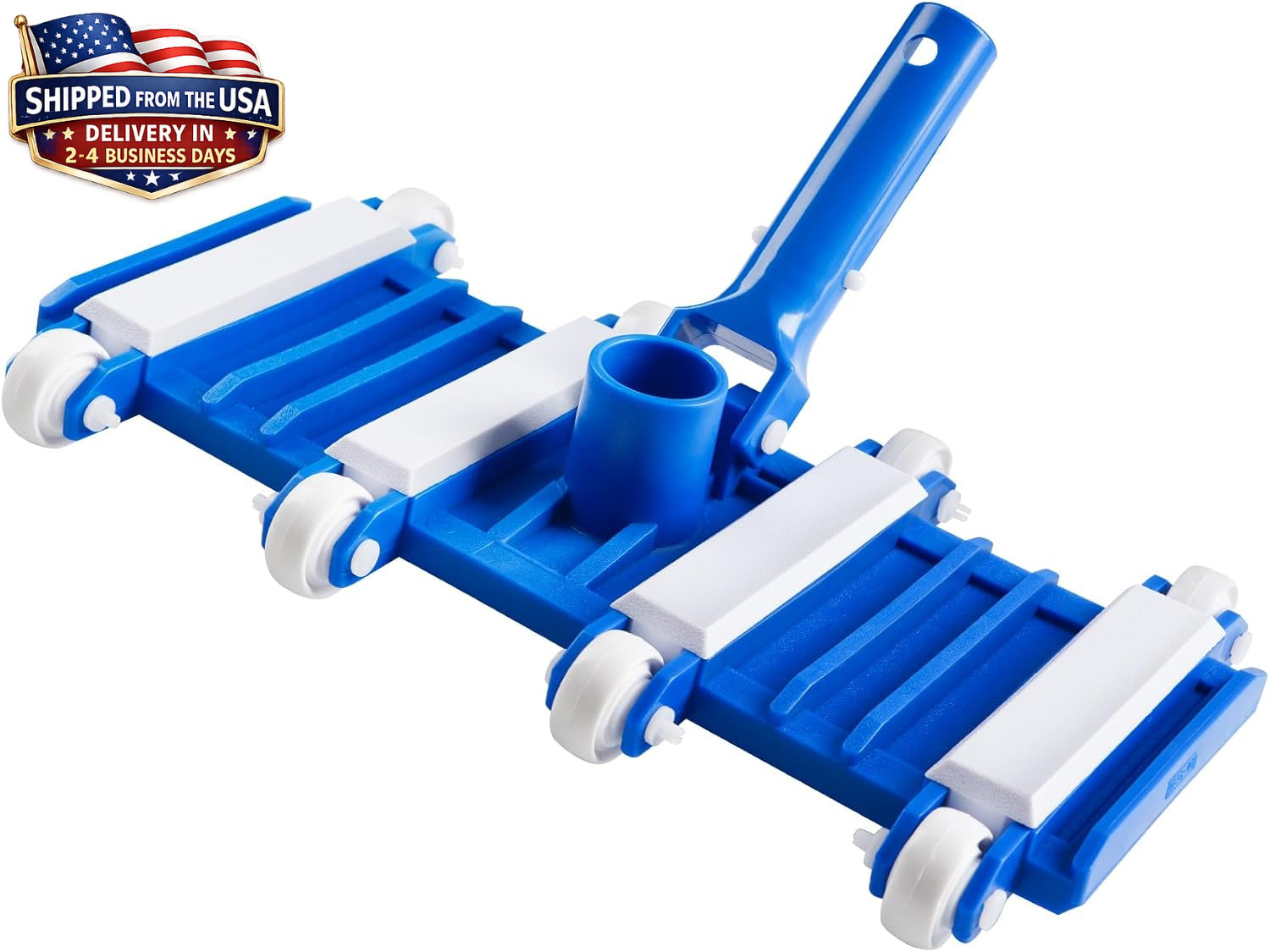 Pool Vacuum Head with Wheels 14&Prime; Heavy Duty Head Pool Cleaner Vac Head Flexible