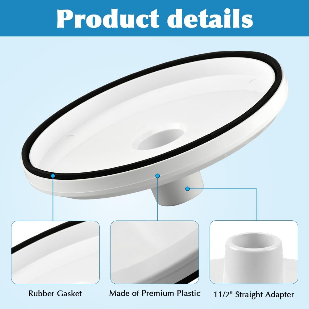 SP1106 Pool Skimmer Vacuum Plate Replacement for Hayward, Skim Vac Adapter Co…