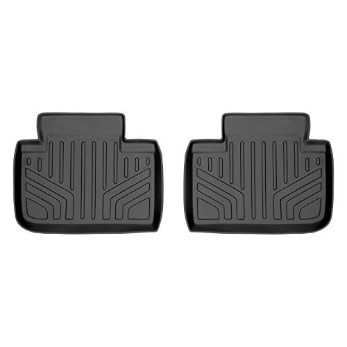 MAXLINER Floor Mats 2nd Row Liner Black for 2014-2018 Lexus IS Sedan Rear