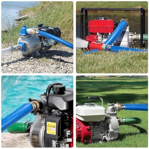 1.5&Prime; x 50ft Heavy Duty Backwash Hose for Pools – Durable PVC Water Discharge wit