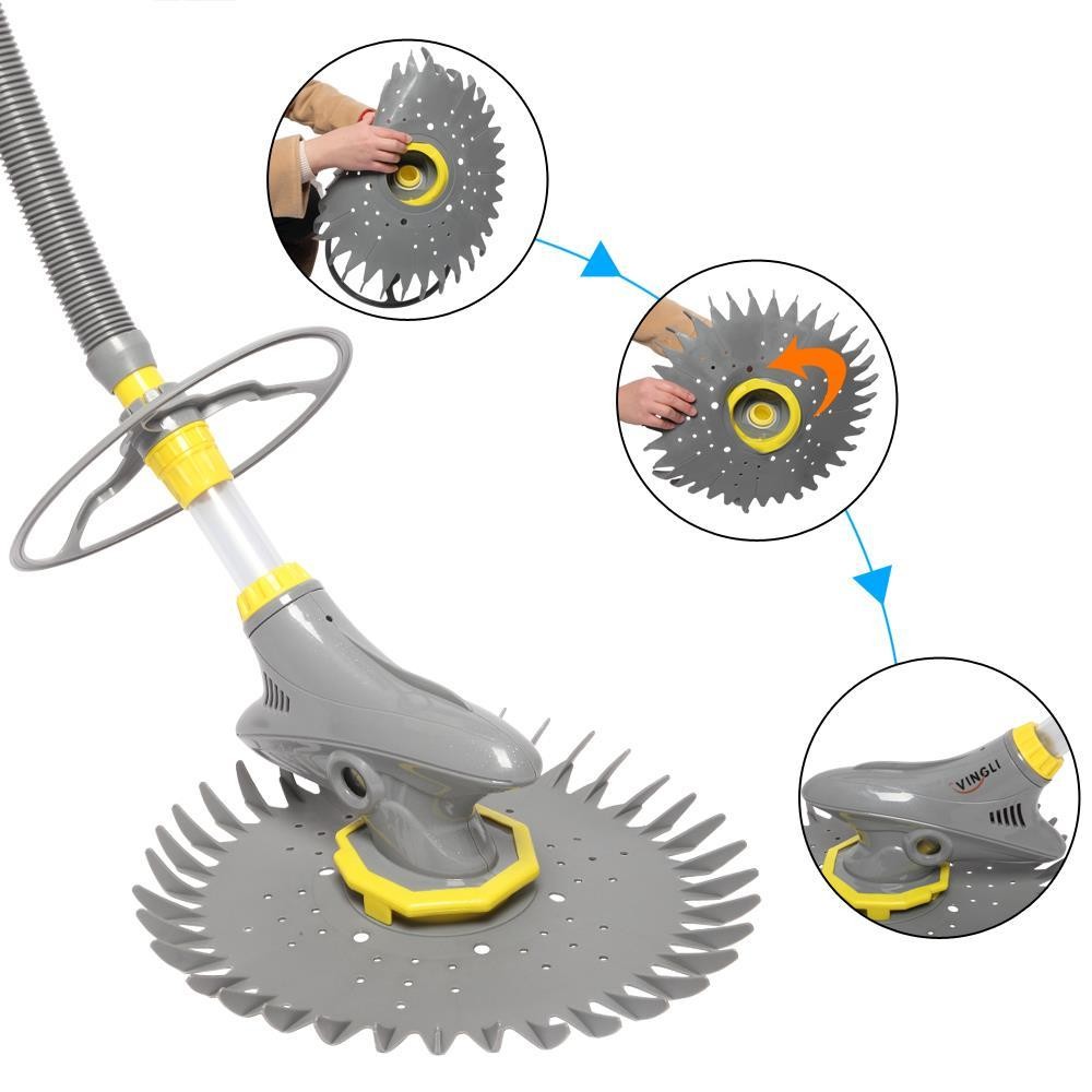 Above Ground & In-Ground Automatic Suction-Side Vacuum Pool Cleaner 2 Colors