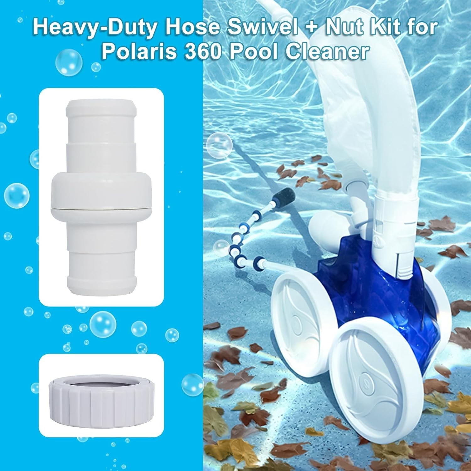 9-100-3002 Replacement Hose Swivel Compatible with Polaris 360 Pool Cleaner w…