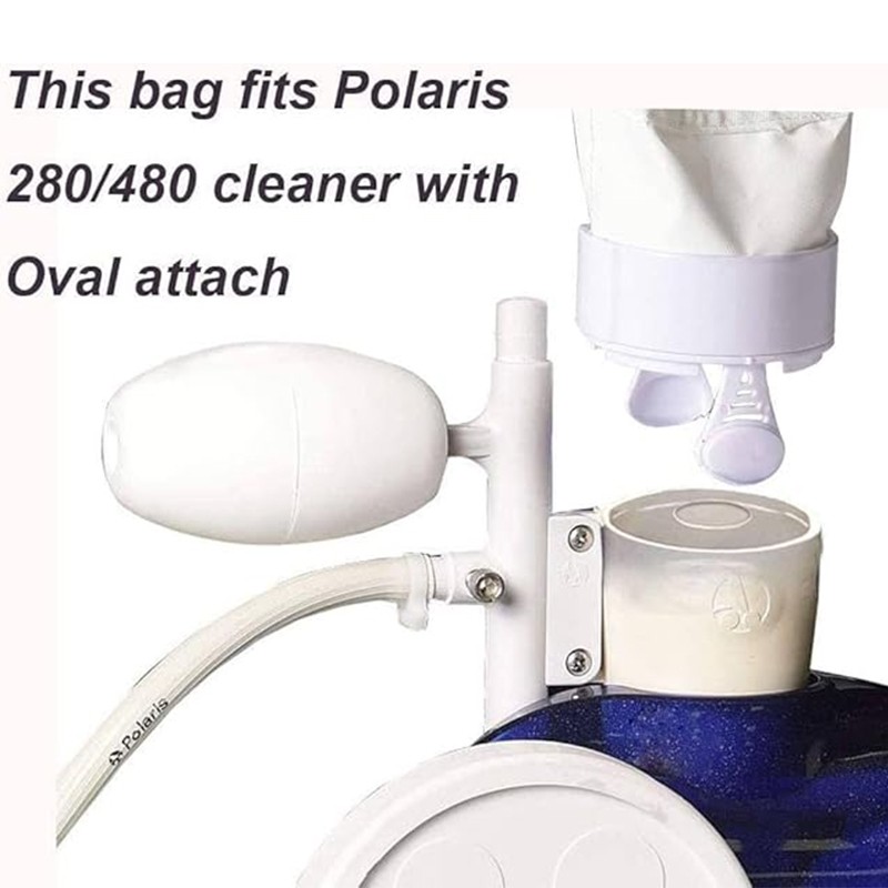 2Pcs Pool Cleaner Bags Nylon Mesh Filter Bag for Polaris 280 480 Part K13 K16