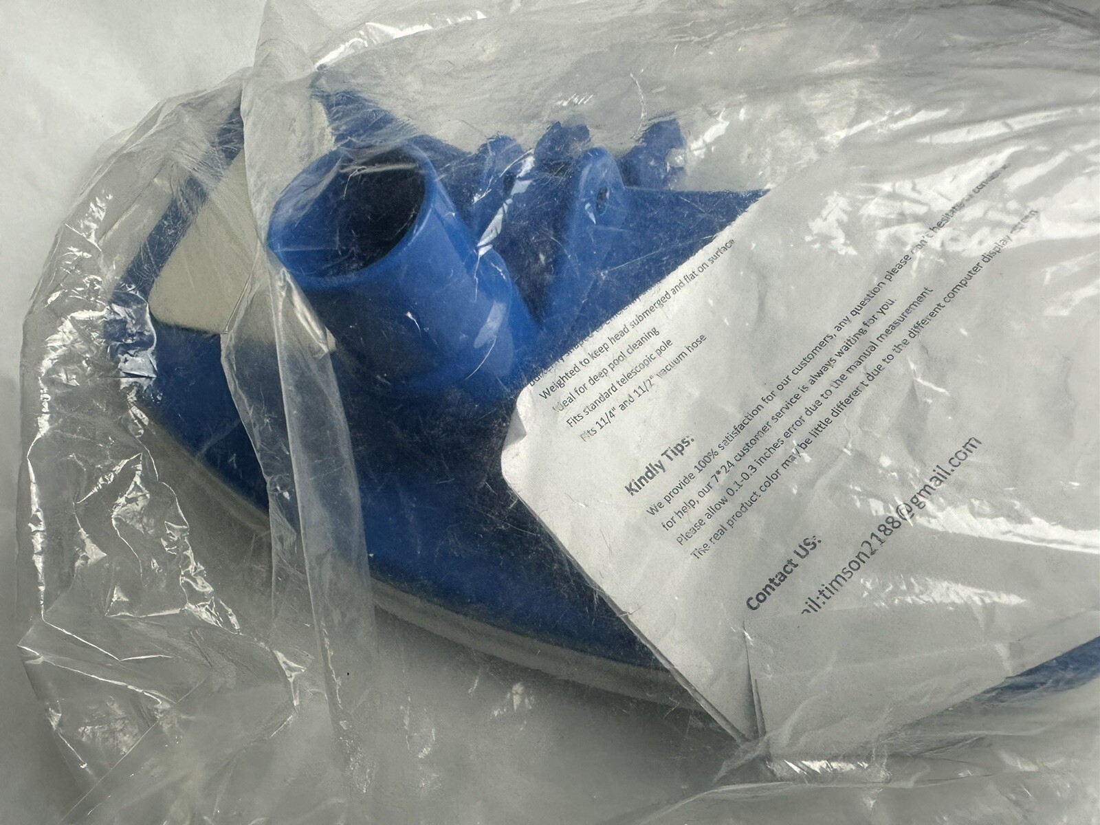 11.4*5.5 Inch 29*14cm Pool Standard Weighted Liner Butterfly Vacuum Head Bumper