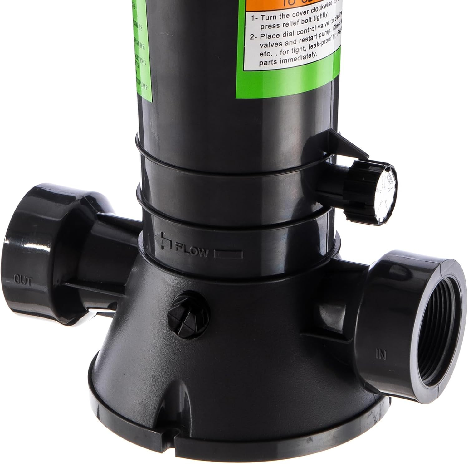 Automatic Chlorine Feeder for Swimming Pool,4Lbs Capacity-Inline Installation