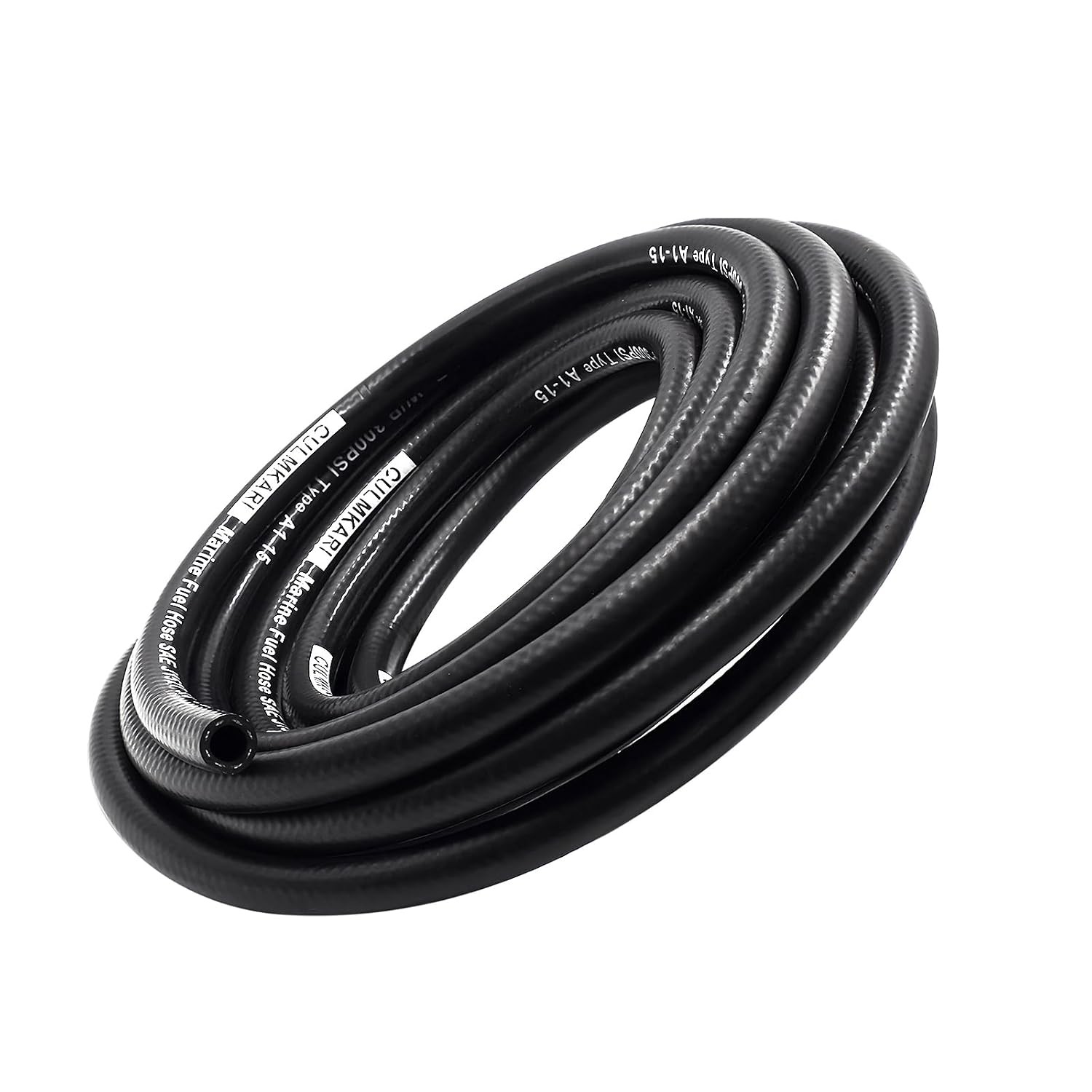 3/8&Prime; Marine Fuel Hose Feed Line Rubber SAE J1527 Standards 8 Marine Fuel Hose