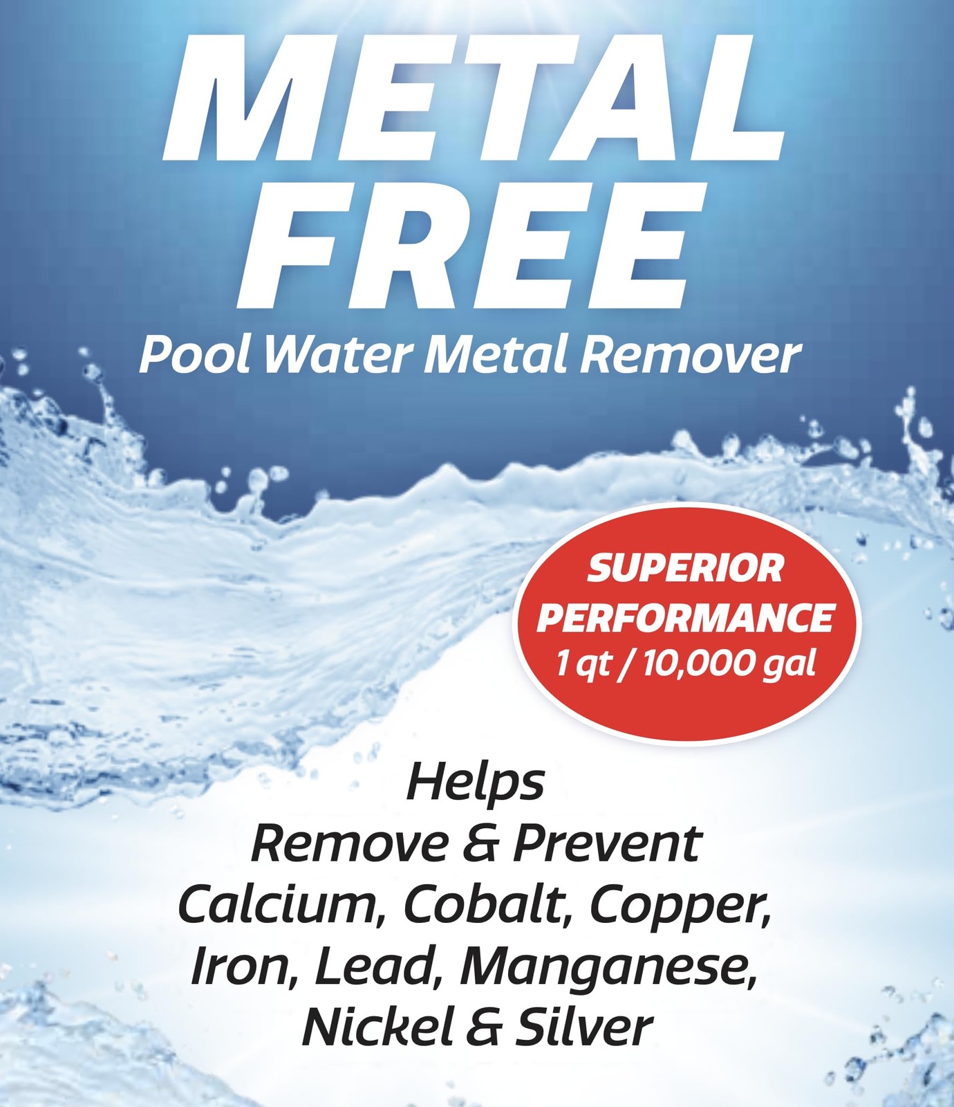 SpaChoice 1-Quart 6-Pack Premium Metal Free Pool Water 6-Pack,