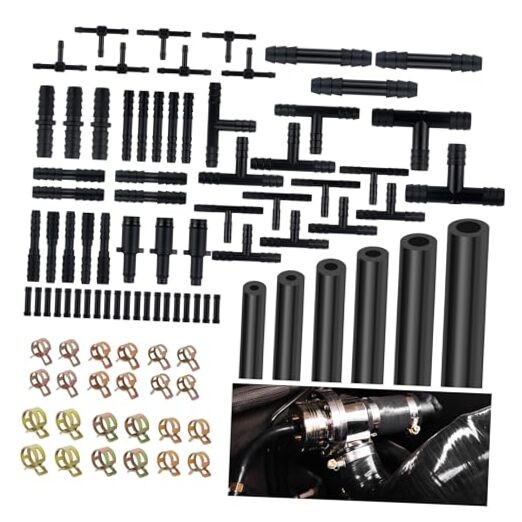 6PCS 5Ft Vacuum Hose Automotive Kit with