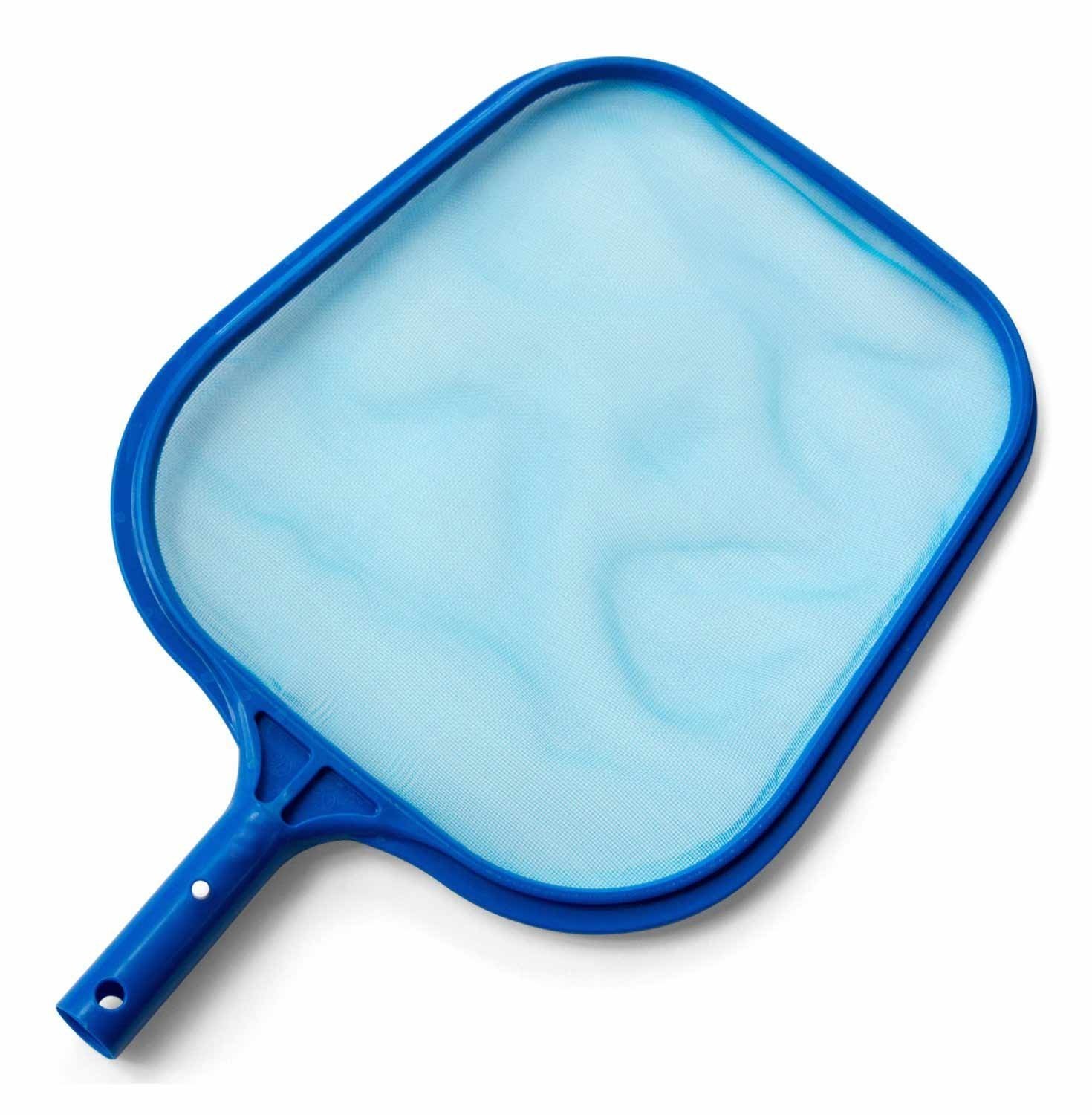 Fine Mesh Pool Skimmer, Leaf Rake for In Ground Above Ground Pools, Blue