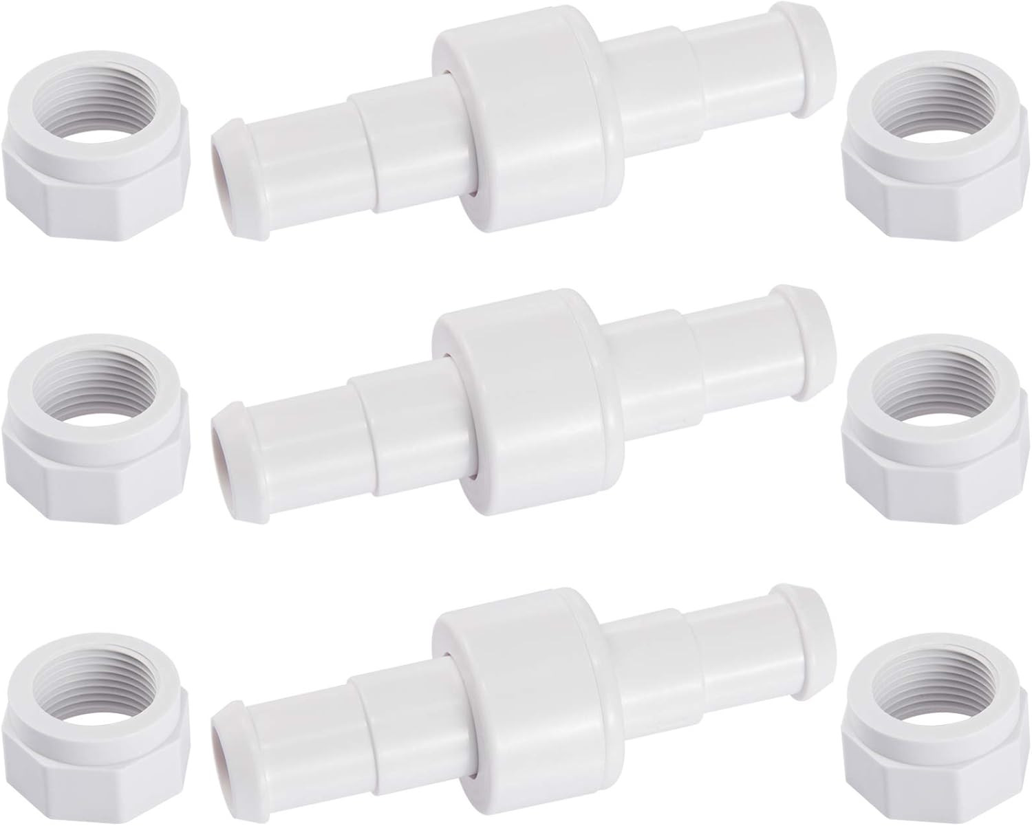 3Pack Pool Cleaner Hose Swivel Hose Nut Combo Kit for Polaris 180 280 380 D20 D