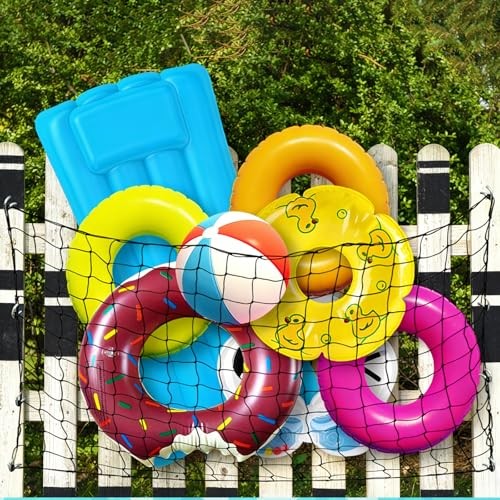 71 x 47 in Large Pool Toy Float Storage Net,Hanging Elastic Mesh Net Organizer